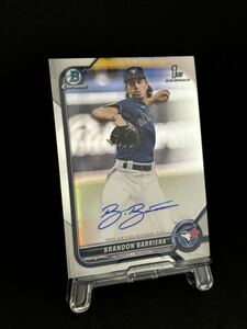 傘下18位　BRANDON BARRIERA 2022 Bowman Chrome Auto