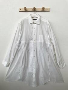 CHAPS チャップス BIGサイズ 長袖シャツワンピース ホワイト 良品 size XL/4L