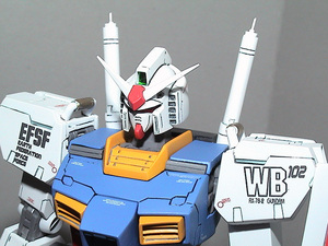 ガレージキット（レジンキット）組立完成品　1/100　MG仕様　ＲＸ-78-2　ガンダム　カトキ版　フル可動＜美品＞