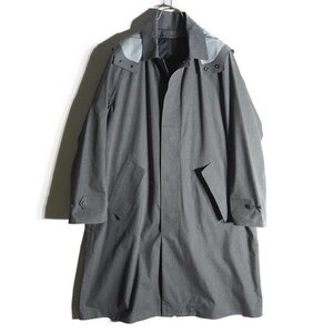 B2655z5　■DESCENTE PAUSE デサントポーズ■　LINER SOUTIEN COLLAR COAT ダウンライナー付き ステンカラーコート グレー M 春秋