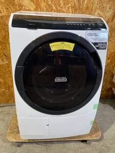 う356［中古品］HITACHI 日立　ドラム式洗濯機　BD-SG100L(W) 2020年製　ビッグドラム 10kg 引取歓迎 大阪府堺市南区発ヤマト家財便Cランク