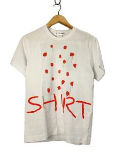 COMME des GARCONS SHIRT◆Tシャツ/S/コットン/WHT/S26114//