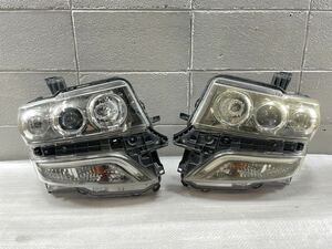 R50817 N BOX カスタム JF1 JF2 前期 純正 ヘッドライト 左右 HID LED 点灯 ブルー KOITO 100-62038 33101-TY0-J61 33151-TY0-J61 打刻 4