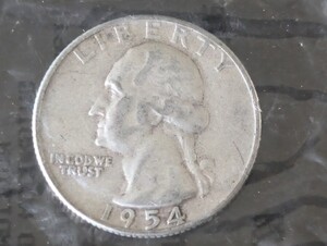 1954年 25セント硬貨 アメリカ Very Fine