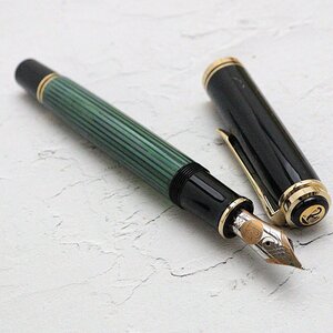 (ペン先18C) ペリカン Pelikan 万年筆 箱入りインク１瓶付き ネーム入り ◆おたからや【G-B51533】同梱-2