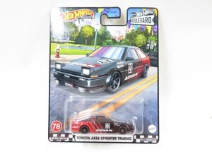 f4/024）ホットウィール プレミアム TOYOTA AE86 SPRINTER TRUENO トヨタ ハチロク 78 ブールバード