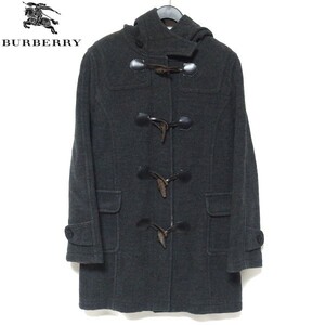 ★BUBERRY LONDON ウール ダッフルコート グレー 150A キッズ レディース ノバチェック バーバリー ロンドン★