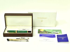 (5-7274)ウォーターマン WATERMAN 万年筆 ideal ペン先 K18-750 筆記未確認 替えペン/外箱/木箱/説明書付 筆記用具 文房具【緑和堂】