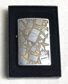 未使用　zippo エッチング（彫り込み）のライター柄　2006年製