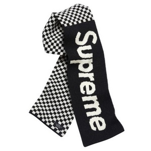 Supreme Taxi Scarf タクシー スカーフ チェッカー Black ブラック マフラー