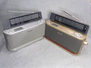 n4567★ソニー ラジオ ICF-A101＋ICF-A100 セット ◇ SONY AM FM