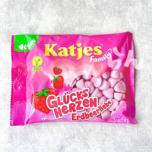 Katjes【日本未販売】Glucksherzen Erdbeerliebe カッチェス　ドイツ　グミ