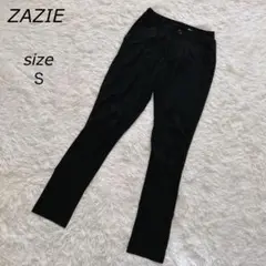 ZAZIE 裾ジップスキニーパンツ S 黒