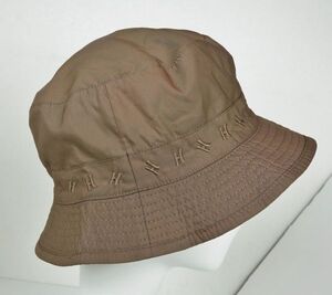 HERMES H logo bucket hat size 58 H ロゴ 刺繍 バケットハット 帽子 フランス製 b8841