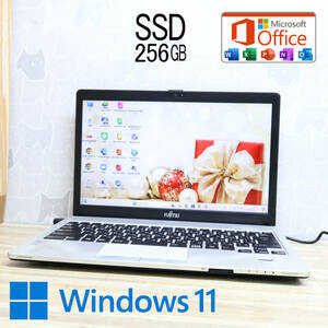 ★完動品 高性能5世代i5！新品SSD256GB★S935/K Core i5-5300U Webカメラ Win11 MS Office 中古品 ノートPC★P73127