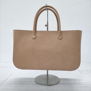 ARTS&SCIENCE Simple box bag S レザー 革 ハンドバッグ トートバッグ ベージュ アーツ&サイエンス 4-0809G 241200