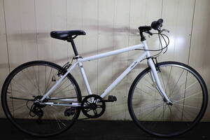 美品！alfiore bikeアルフィオレバイク　700C シマノ6速 430mm WHITE クロス