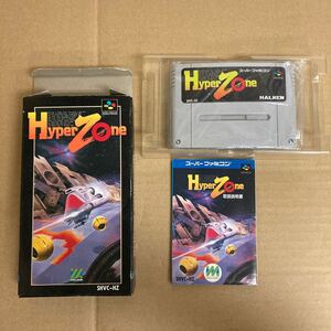 L298 スーパーファミコン HyperZone ハイパーゾーン SHVC-HZ 箱説付 HALKEN/動作未確認 現状品