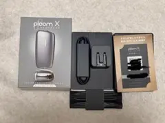 ploom X Advanced 加熱式タバコ シルバー 充電器・ケーブル付属