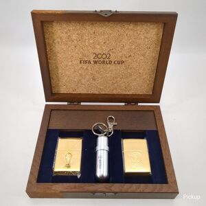 【未使用】ZIPPO 2002 FIFA サッカー ワールドカップ KOREA JAPAN 日韓大会 記念 ジッポライター オイルタンクセット ◆3104/磐田店