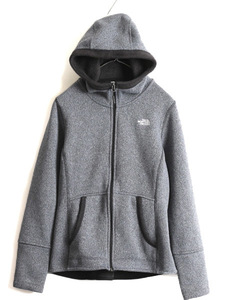 ■ ノースフェイス セーター フリース パーカー ジャケット ( レディース M ) 古着 The North face ジャンパー ブルゾン ニット フルジップ