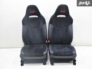 スバル純正 CBA-GVF GVB GRB インプレッサ WRX STI Aライン タイプS H24/1 フロント シート ハーフレザー 左右セット