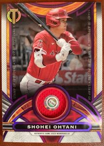 大谷翔平【貴重1stNo. 】50枚限定1/50 Topps Tribute ジャージ ホログラム付　/AUTOサインなし　シリアルナンバー入り　ファーストナンバー