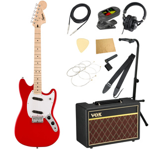 エレキギター 入門セット スクワイヤー ムスタング Sonic Mustang MN TOR VOXアンプ付き 11点セット Squier ギター 初心者セット