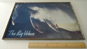 100☆00L　昭和レトロ■The　Big　Wave　ザ・ビッグ・ウェイブ　サーフィン　パブミラー■