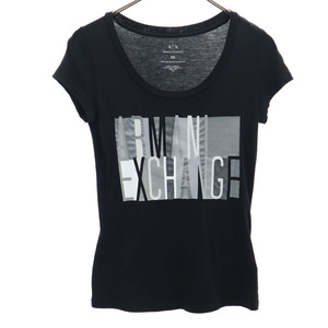 アルマーニエクスチェンジ 半袖 Tシャツ XS ブラック系 ARMANI EXCHANGE レディース