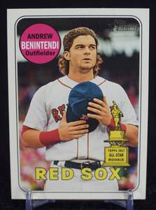 2018 Topps Heritage Andrew Benintendi Red Sox MLB カード