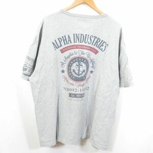 ビッグサイズ ALPHA NAVY Tシャツ size4L/アルファ 1005