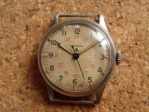 1940S LONGINES cal.12.68N C.O.S.D.DIAL BRITISH MILITARY DENNISON CASE ロンジン 手巻 アンティーク ヴィンテージ