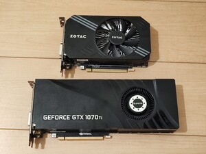 ジャンク　グラフィックボード　不作動品　LEADTEC GTX1070ti　ZOTAC GTX1060 6GB　グラフィックカード　GPU