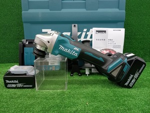 未使用品 makita マキタ 18V 6.0Ah 125mm 充電式 ディスクグラインダ GA504DRGXN バッテリー2個 充電器付