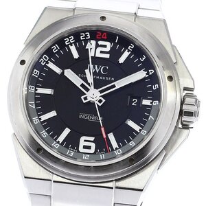 ★内箱・保証書付き【IWC SCHAFFHAUSEN】IWC インヂュニア デュアルタイム GMT IW324402 自動巻き メンズ_714896