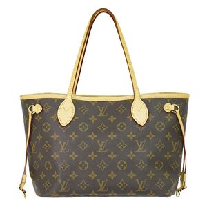 本物 ルイヴィトン LOUIS VUITTON LV 新型 ネヴァーフル PM モノグラム トートバッグ ハンドバッグ ブラウン M41245