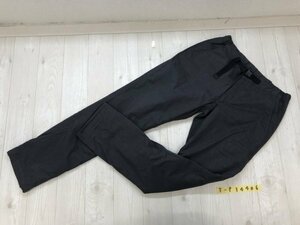 UNIQLO ユニクロ メンズ 裏起毛 ベルト付き 薄手 パンツ S ダークグレー