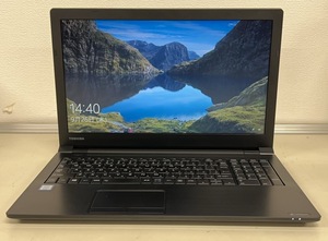 中古ノートパソコン★Windows10★toshiba Core i3-7130U/@2.71GHz/8GB/HDD 250GB/15インチ以上★