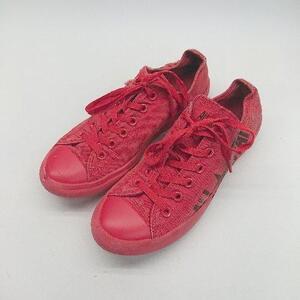 ◇ converse オールスター LIGHT BIGLOGO ローカット カジュアル スニーカー サイズ25cm レッド メンズ E