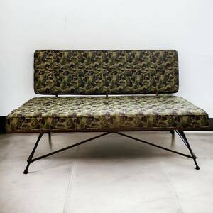 【希少 A BATHING APE × MEISTER BAPE CAMO SOFA 2シーター ソファー エイプ マイスター 受注生産品 2015年 ミッドセンチュリー 家具】