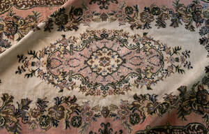 ￥72,000→￥36,000 スペシャル価格 303×173cm 手織り 絨毯 カーペット ヴィンテージ ラグ ペルシャ絨毯