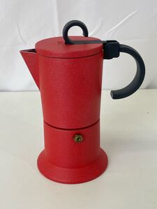 【A780-z】ビアレッティ　bia2 直火式エスプレッソマシン　コーヒー　bialetti moka pot 赤