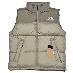 L 新品 ノースフェイス ヌプシ ベスト ダウンベスト CC クレイ グレー Nuptse Vest ヌプシベスト ダウン アコンカグア メンズ 防寒