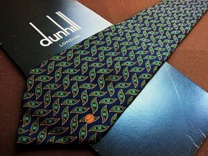 ♪1680C♪良品【デザイン ｄロゴ 柄】ダンヒル【dunhill】 ネクタイ