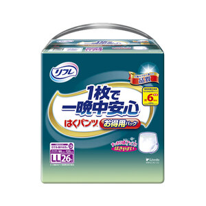 【まとめ買う】[12月25日まで特価]リフレ はくパンツ 1枚で一晩中安心 お得用パック LLサイズ 26枚入×6個セット