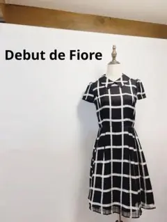 【美品】Debut de Fiore チェックシャツワンピース224