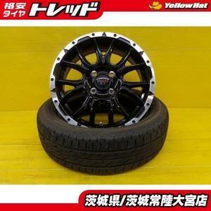 送料無料 中古 夏タイヤ 165/60R15 新品 ホイール 4本セット ブリヂストン ネクストリー VENES SUV M7 15インチ 5J 4H100 +45