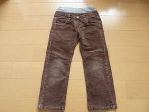 ◎MPS　CASUAL　CLOTHING◎　コーデュロイロングパンツ　茶色　暖かい　男女兼用　110ｃｍ