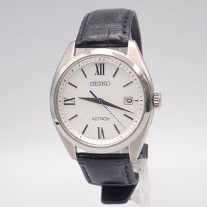 A/え10077【本体美品】SEIKO セイコー/アストロン/電波ソーラー/メンズ腕時計/チタン/文字盤 ホワイト/7B72-0AD0